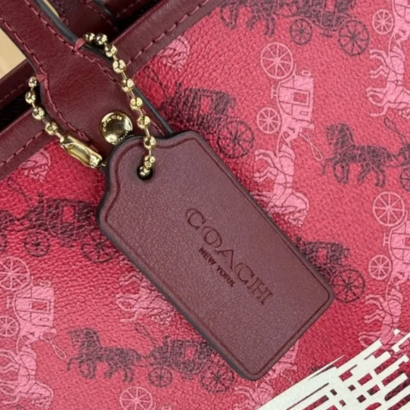 COACH- Reversible City ToteWith Horse and Carriage Print - Picture 2 of 11
